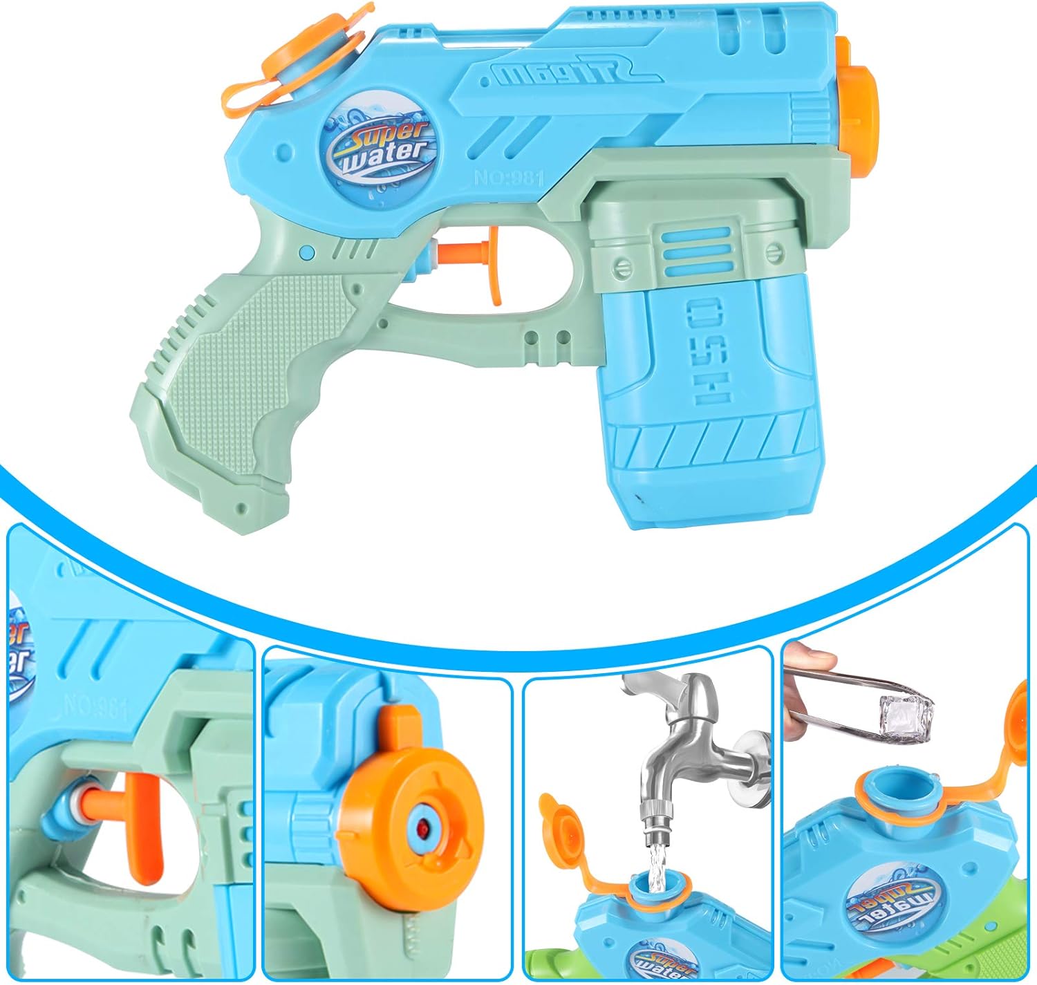 AESGOGO Squirt Water Guns for Kids Toddlers,Outdoor Water Toys for 3 4 5 6 7 8 9 Year Old Boys Girls Gifts,Summer Toys for Pool Yard Beach: Toys & Games