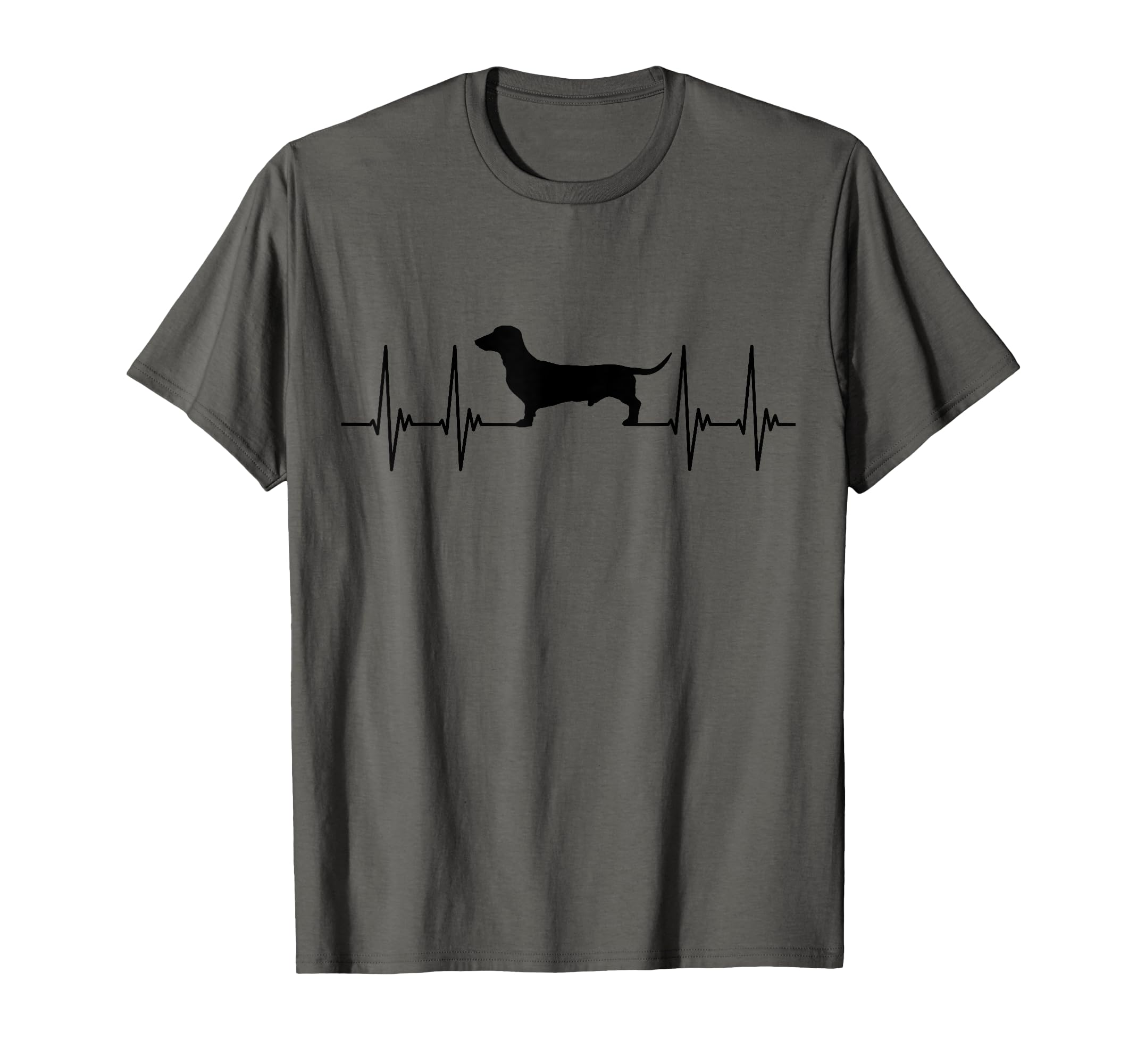 Dog, dachshund, pulse, ecg, heartbeat, animals, heart, pet T-Shirt
