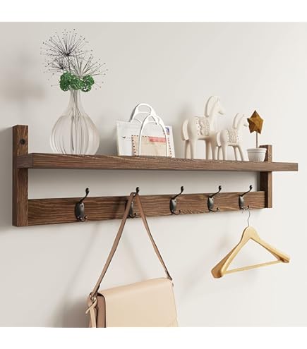 Ganchos Y Colgadores Para Montado En La Pared De Madera