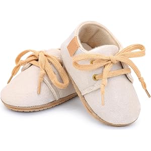 UAMOEI Toddler Boy Shoes Leather Baby First Walking Shoes Girl Non-Slip Sneakers Boy Rubber Sole Sneakers Infant Walker