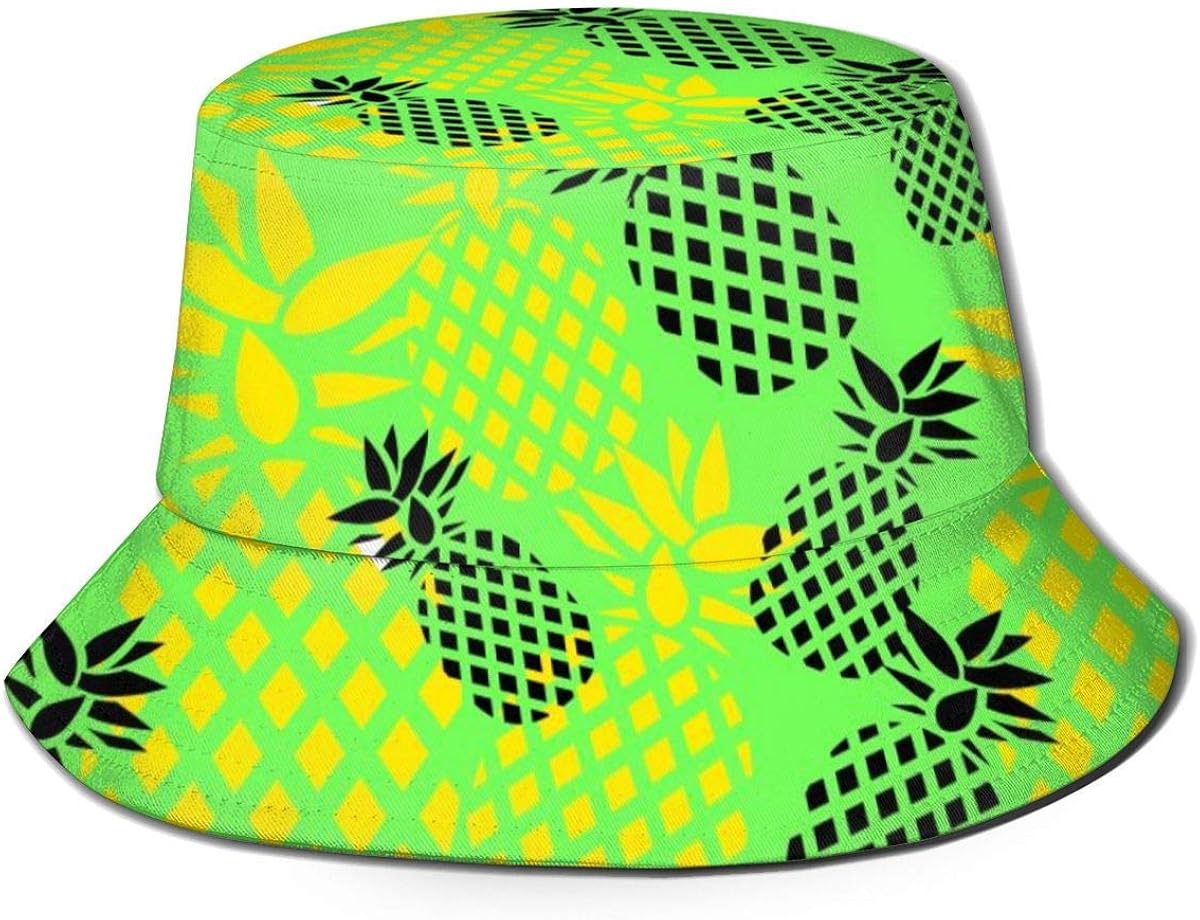 Sombreros de Cubo Transpirables con Parte Superior Plana de piñas