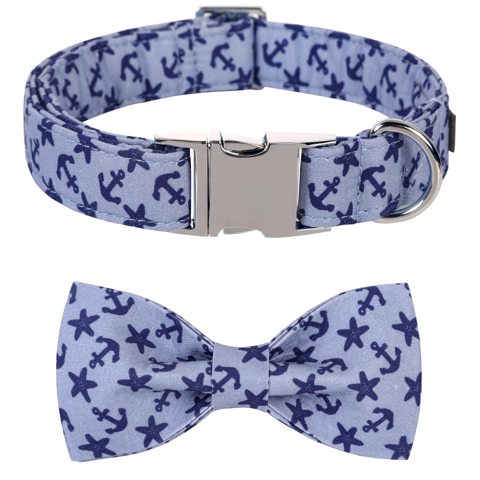 Photo 1 of Lionet Paws Dog Collar with Bowtie, Summer Bowtie Collar for Dog,Adjustable Comfortable Dog Collar Gift for Puppy Small Medium Large Dog