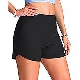G Gradual Women's 4" Swim Board Shorts High Waisted Tummy Control Swimsuit Bathing Suit Bottoms for Women with Liner Pocket