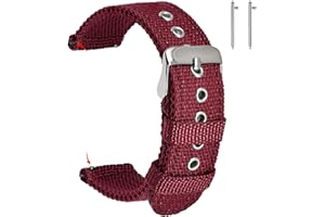 uEmoh Watch Straps, Quick Release Nylon Watch Bands for Men Women, Watch Bands of Multiple Colors & Width(16mm,18mm, 20mm, 22mm)