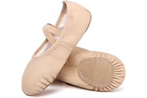 Dynadans Soft Leather Ballet Shoes/Ballet Slippers/Dance Shoes for Girls and Boys (Toddler/Little/Big Kid/Women)