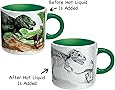 Disappearing Dino Mug - Heat Sensitive Color Changing Coffee Mug - Add Hot Liquid and Watch Dinosaurs Turn to Fossils