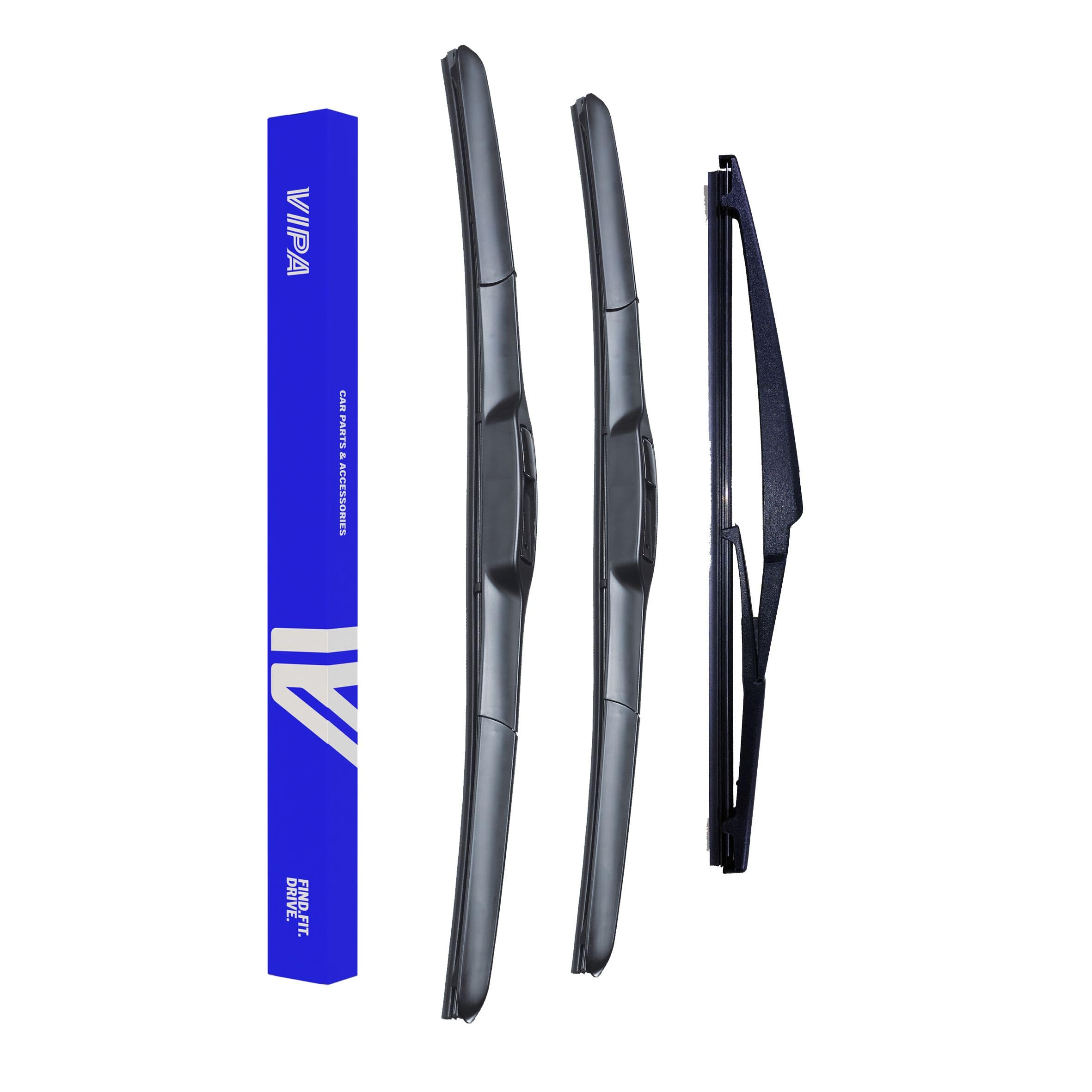 Vipa Car Parts Premium Wiper Blade Set | Fits: HYUNDAI TUCSON SUV (Jun 2015 to Dec 2020) | All-Weather Performance | Durable, Streak-Free Windshield Wipers | Easy Installation