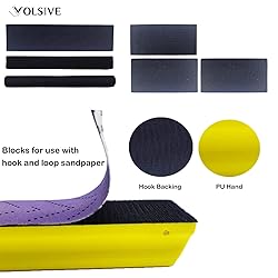 VOLSIVE 7pcs Hand Sanding Block Set, Rectangle