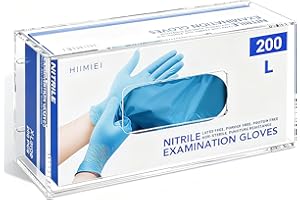 HIIMIEI Glove Holder for Wall Mount: Magnetic Gloves Box Holder, Acrylic Disposable Rubber Latex Glove Dispenser