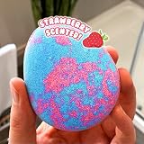 ZIMPLI 6 Large Egg Baff Bombz Vegan Cruelty Free Strawberry Scented view 5