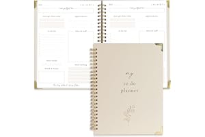 ZICOTO Beautiful To Do List Notebook - Aesthetic Daily Planner to Easily Organize Your Tasks And Boost Productivity - Stylish Undated ADHD Planner Gift and The Perfect School or Office Supplies For Women