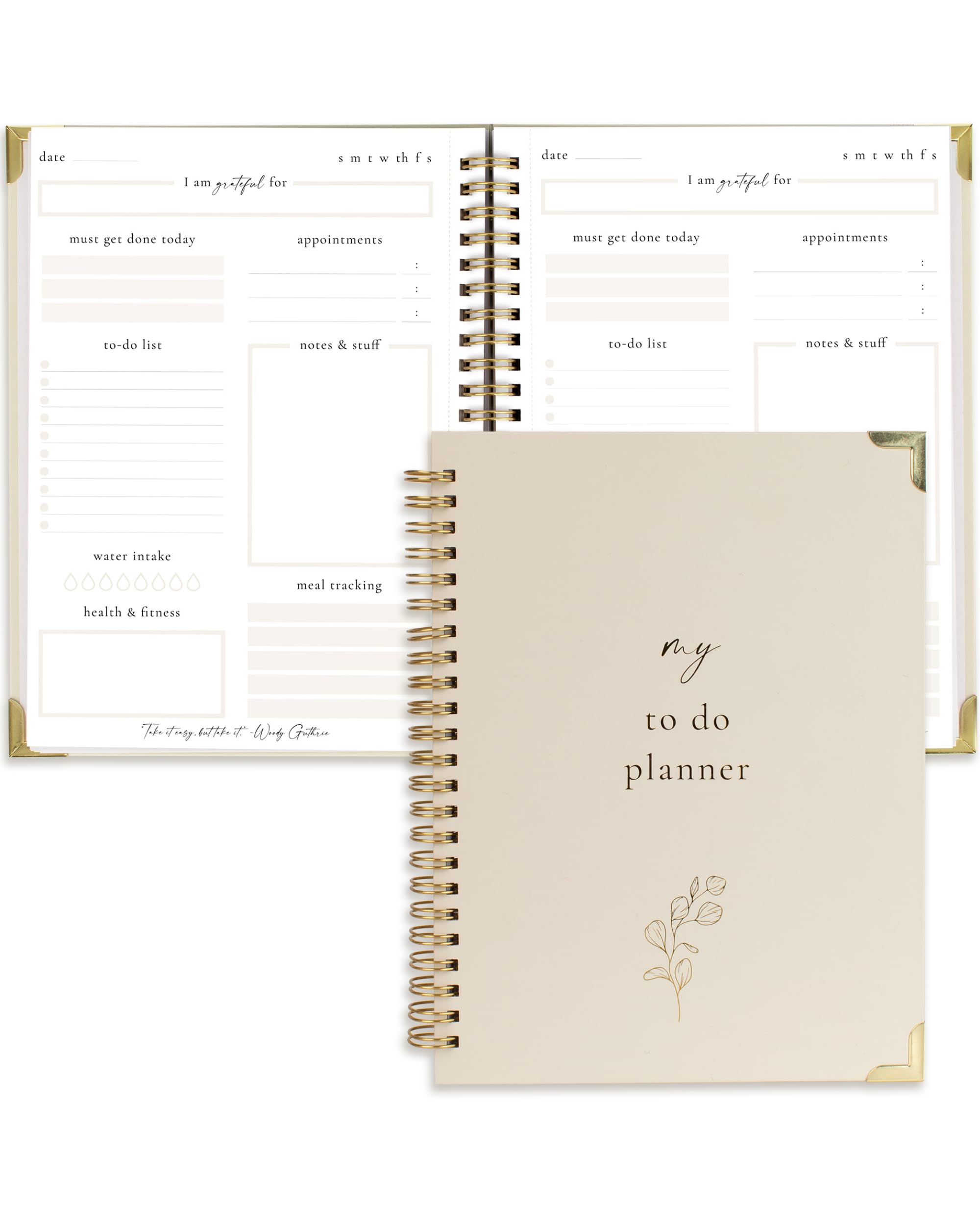 Photo 1 of Beautiful To Do List Notebook - Aesthetic Daily Planner to Easily Organize Your Tasks And Boost Productivity - Stylish Undated Planner And School or Office Supplies For Women