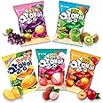 Korean Fruit Jelly Candy – Assorted Chewy Gummy Snacks – 5 Fruity Flavors (Grape, Plum, Lychee, Kiwi, Mango) – Individually Wrapped – Perfect for Kids & Adults (5 Flavor Mix–1.26oz(36g) × 5pack)