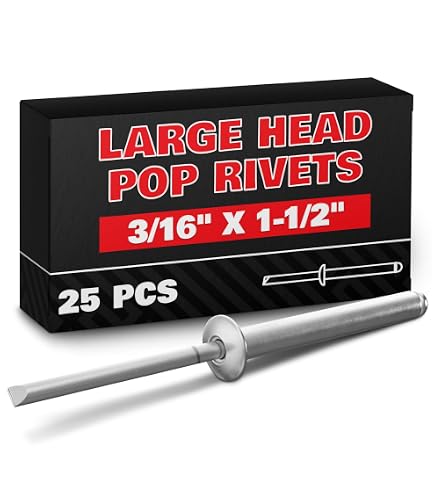Amazon.com: JIANDAXIN 30Pcs Large Flange Extra Long Blind Rivets