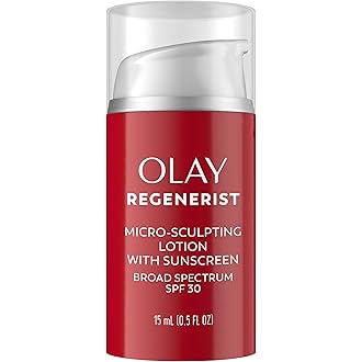 Olay Regenerist Micro-Sculpting Cream Face Moisturizer with Sunscreen SPF 30, Anti-Aging Daytime Facial Moisturizer, Hydratin