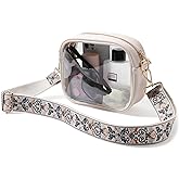 TOBVZOO Clear Bag Stadium Approved, Crossbody Transparent Bag for Concerts Sports Events, Purses for Men & Women