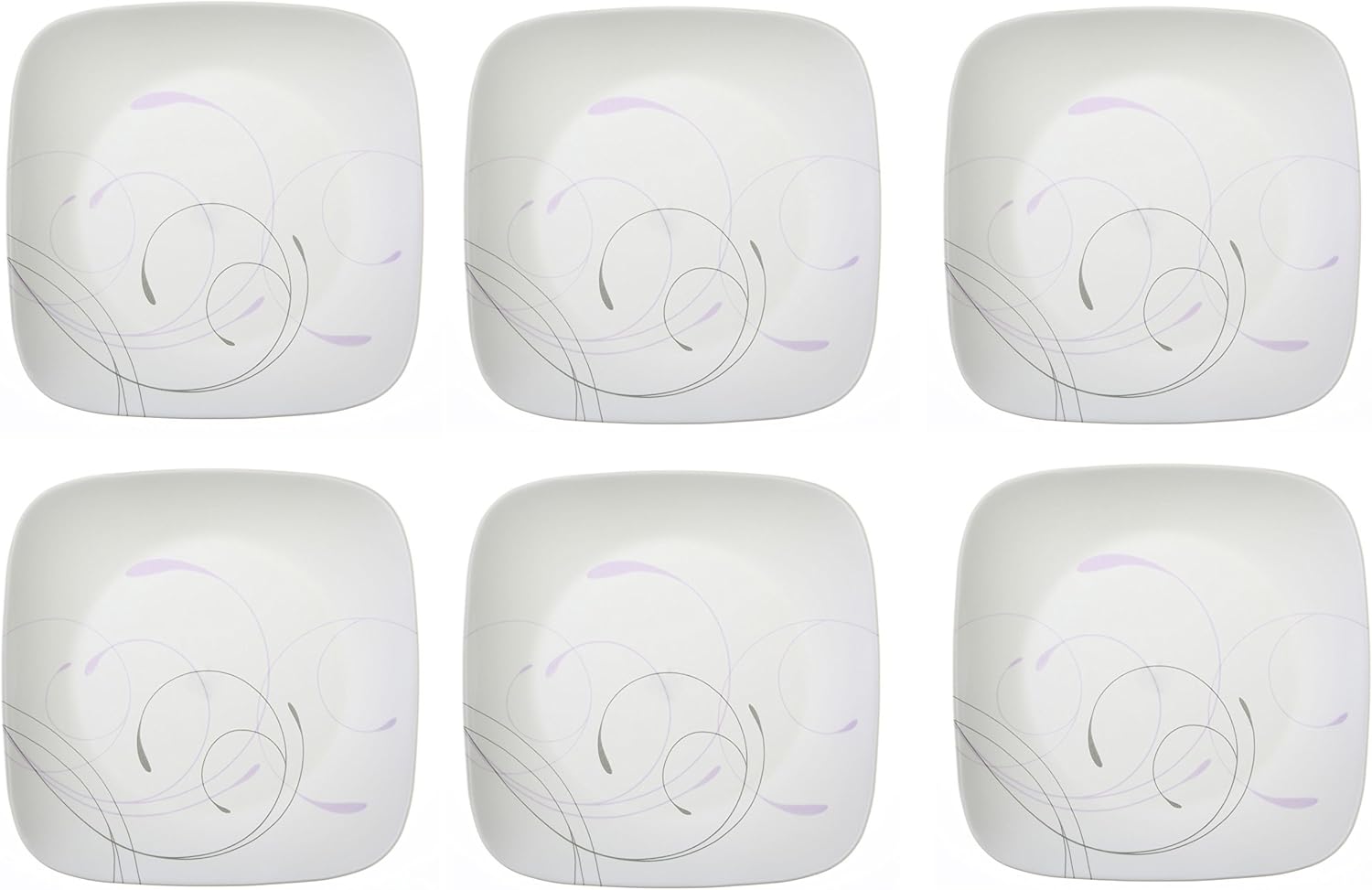  | Corelle Square Splendor 10-1/4-Inch Plate Set (6-Piece): Dinnerware Sets