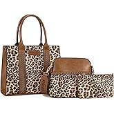 Wrangler 3Pcs Purses for Women Tote Bag Crossbody Handbag Sets with Strap