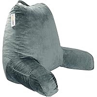 PrimeCables Reading Pillow Comfort Memory Foam, Fabric Handle, 18x15 inch Soft Bed Pillow for Sitting up Support Lumbar Bed B