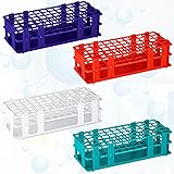 CroBlissful 4 Pcs Plastic Test Tube Rack Lab Holder