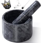 Fasolahome Pill Crusher, Mini Marble and Pestle Set, Pill Crusher Grinder Fine Powder, Arthritic Hands Pill Grinder