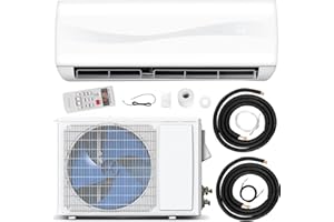 GLACER 12000BTU Mini AC Split-System, 20 SEER2 Ductless Air Conditioner w/Pre-Charged Condenser, White (12000BTU, 115V, 20 SEER2)
