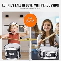 VEVOR Drum Set for Kids, Beginner Junior Drum Kit