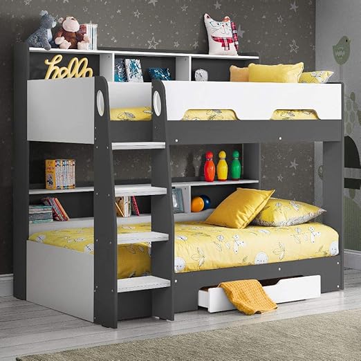Happy Beds Wooden Bunk Bed With Underbed Storage Drawer Orion