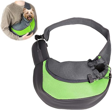 LxwSin Perro Bandolera Portátil, Mochila Viaje Mascotas Manos Libres, Bolso de Hombro Malla Transpirable para Perros y Gatos Pequeñas, Mochila de ...