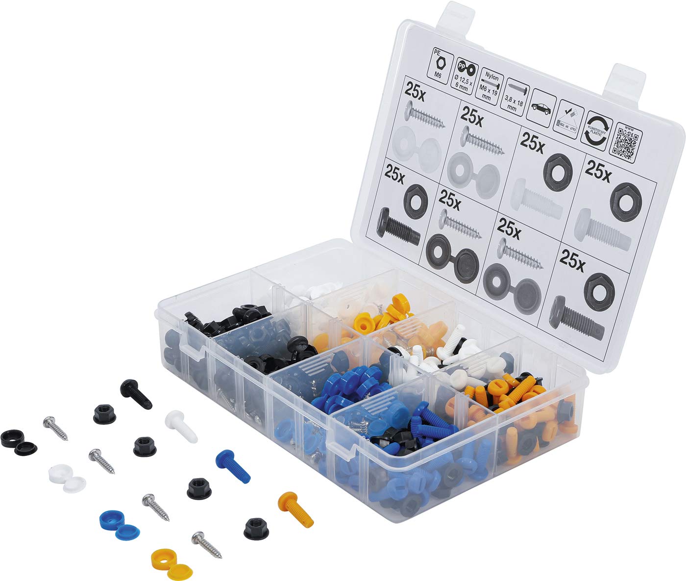 BGS Diy 6793 | Screw, Nut and Cap Assortment | 400 pcs.