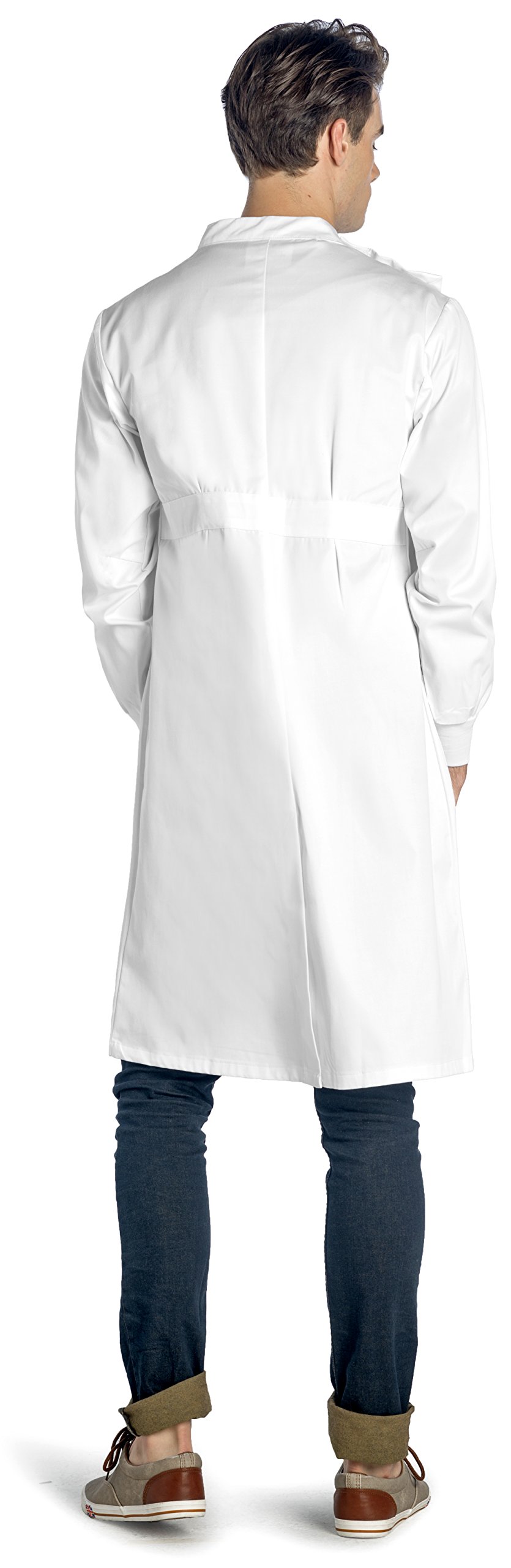 Dr. Howie Unisex White Lab Coat With Mandarin Collar • PROFESSIONAL QUALITY US062XS on Galleon