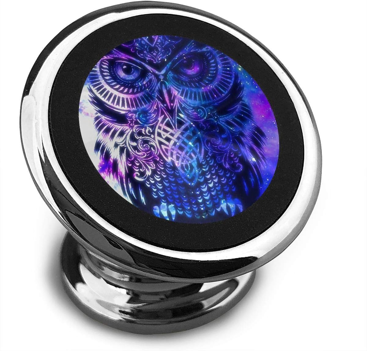 Magnetic Car Phone Mount Holder Owl Purple Stands Mobile Bracket 360 Degree Rotation from Dashboard