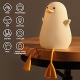 YuanDian Cute Duck Night Light BPA Free Silicone Tap Control 1200mAh Battery view 2