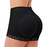 LANCS Women Butt Lifter Panties Padded Shapewear Hip Enhancer Pads Shorts Seamless Underwear Tummy Control Boyshorts