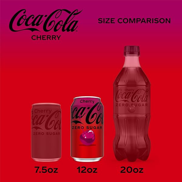 COCA-COLA CHERRY ZERO SODA, 12 FL OZ (PACK OF 12)