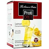 ProtiDIET High Protein Water Drink Mix, Lemon Concentrate, 7 ct | 15g Protein, Fat Free, Low Sugar, Refreshing Lemon Protein Drink, Portable Liquid Protein Water, Convenient Single-Serve Pack