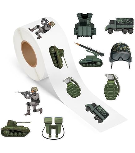 PAPER HOUSE STICKERS ARMY MEN – Kreativ-Aufkleber Für Bastelprojekte, Scrapbooking & DIY