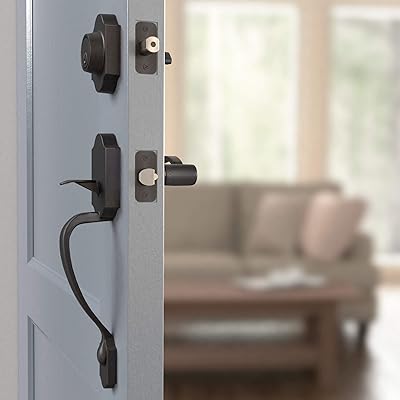Buy Amazon Basics Handleset With Shelby Lever Single Cylinder Oil Rubbed Bronze Online In Indonesia B07j51rf99