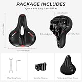 YOUNGDO Bicycle Saddle Comfortable Gel Wide Road MTB Seat with Springs view 5