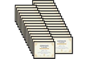 CRUGLA 30 Packs 8.5 x 11 Magnetic Picture Frame Bulk, 8.5 by 11 Certificate Frame Document Frames, Magnetic Picture Frames with Self Adhesive Backing for Refrigerator Glass Locker Cubicle