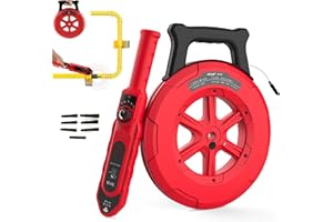 Underground Pipe Blockage Detector, 100ft Sewer Locator with 7 Probes | Waterproof Wall Scanner for PVC & Metal Pipes | Profe