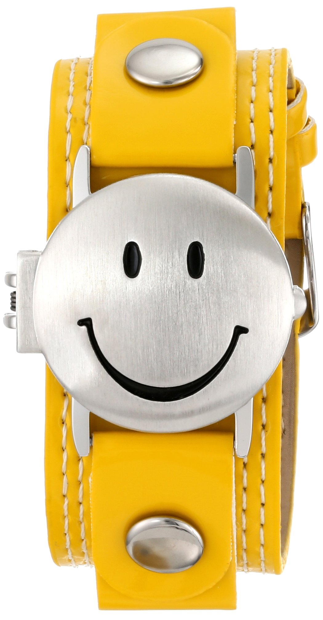 Frenzy Kids' FR282 Smiley Face Analog Yellow Strap Watch