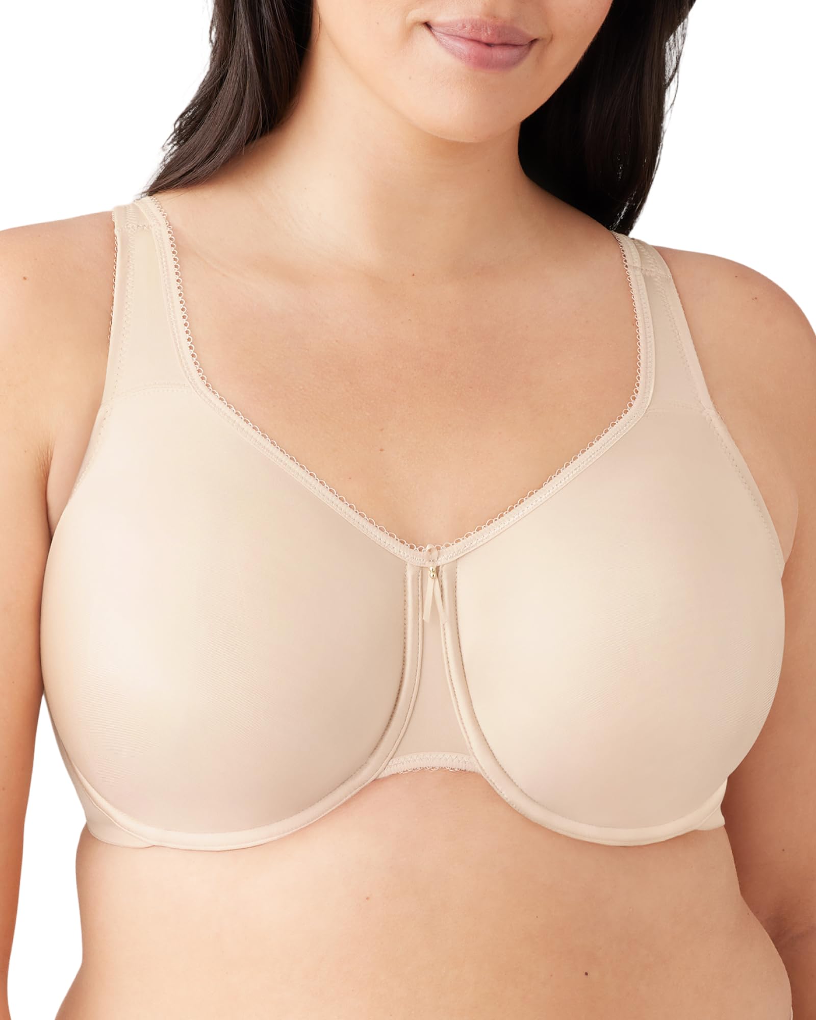 Photo 1 of Wacoal Womens Figure Basic Beauty Underwire Full Coverage Bra, Sand, 40H US