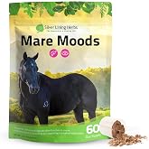 Silver Lining Herbs Mare Moods Calming Supplements for Horses - 1 lb | Calming Supplements for Horses In Season, Damiana, Dandelion &amp; Red Raspberry, Mood &amp; Hormone Balance, Made in USA