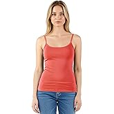 Emmalise Women's Basic Short Camisole Adjustable Strap Layering Cami Tank Top