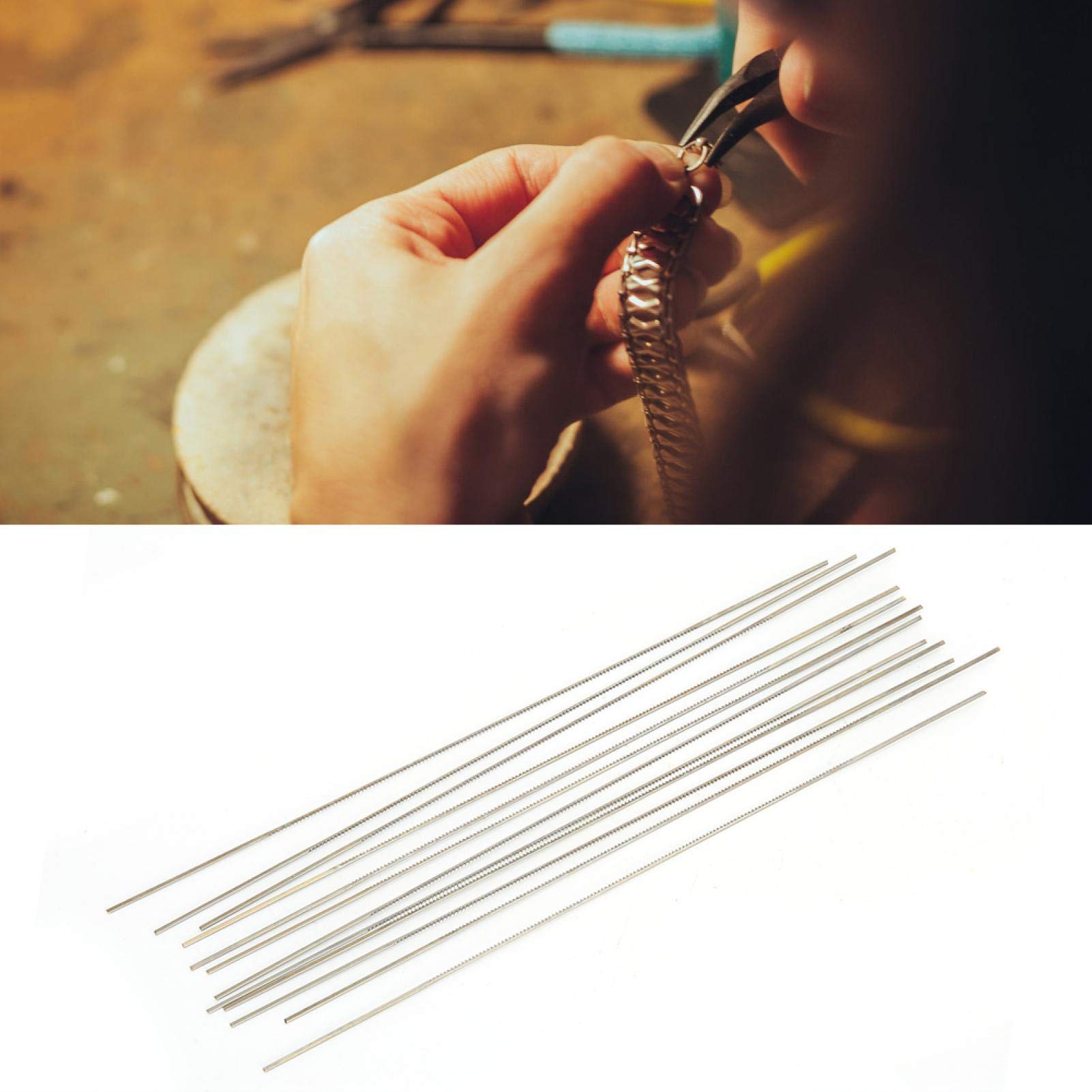 12pcs Tungsten Steel Saw Cutting Blade Jewelry Saw Cutting Blades Spiral Teeth High Toughness Saw Cutting Blades for Sawing Wood Plastic Foam Soft Metals (3#)