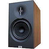 ELAC Debut 3.0 DB63-WN Bookshelf Speakers, Walnut (Pair) - 1” Aluminum Dome Tweeter & 6.5” Aramid Fiber Woofer - 2-Way Bass Reflex - 42Hz to 38KHz Response