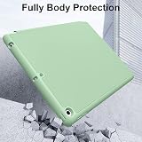 Vobafe iPad 10.2 Case 7th/8th/9th Gen TPU Back Pencil Holder Auto Wake Green view 7