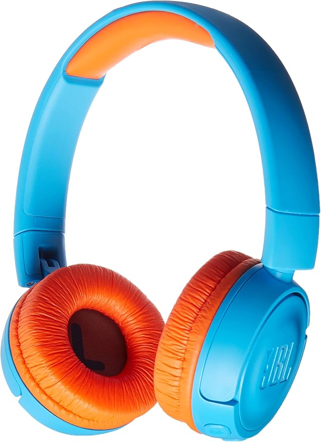 JBL JR 300BT OnEar Wireless Headphones for Kids Blue/Orange