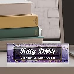 Name Plate for Desk Personalized Office Acrylic